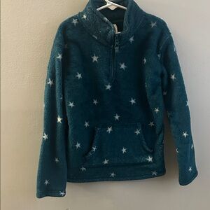 Jumping Beans Teal Starry Kids Fleece Hoodie